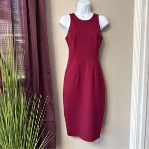 #738 12th Heart Red sleeveless sheath dress size small
